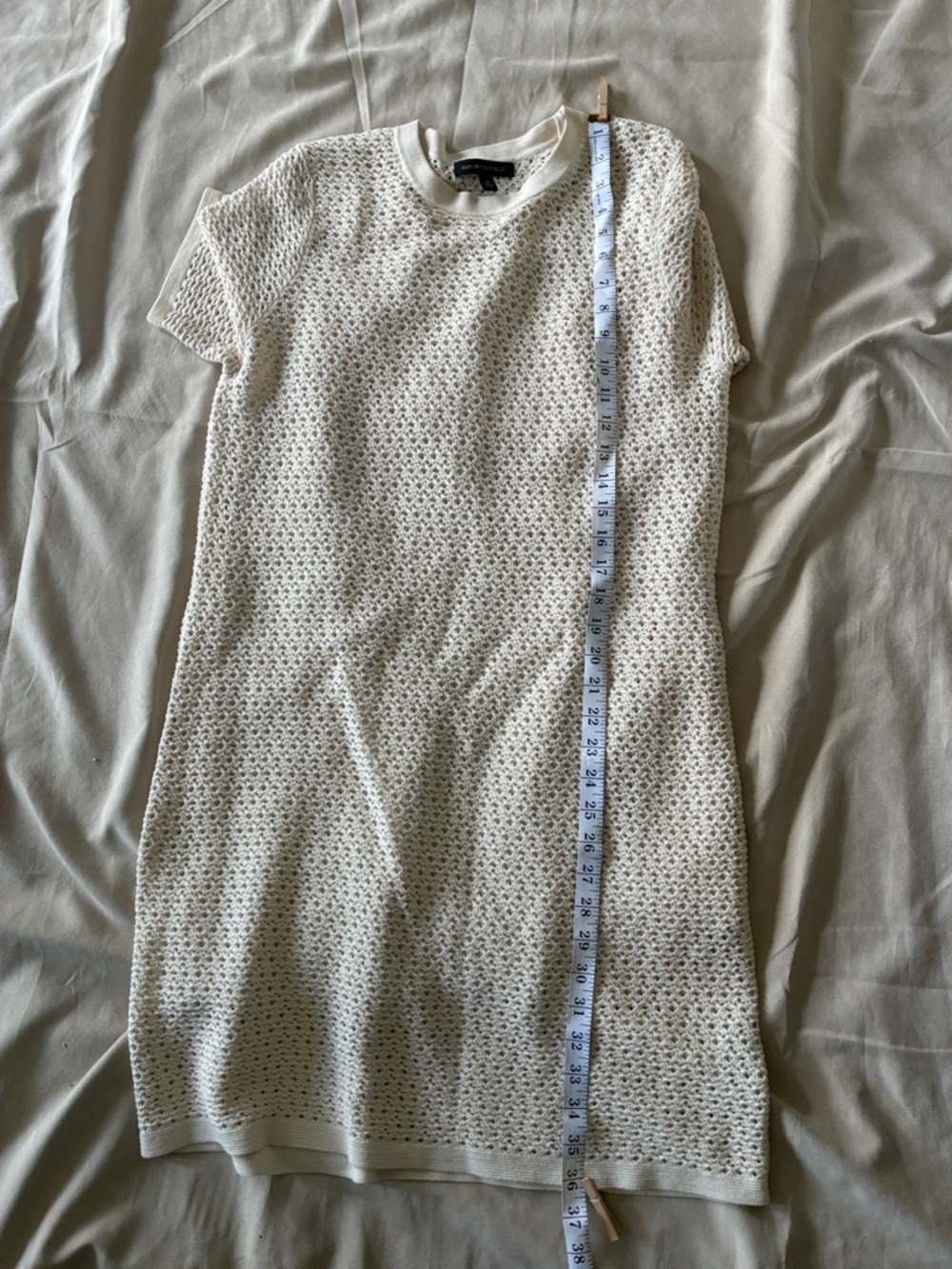 Banana Republic Cream Crochet Midi Dress - Picture 7 of 7